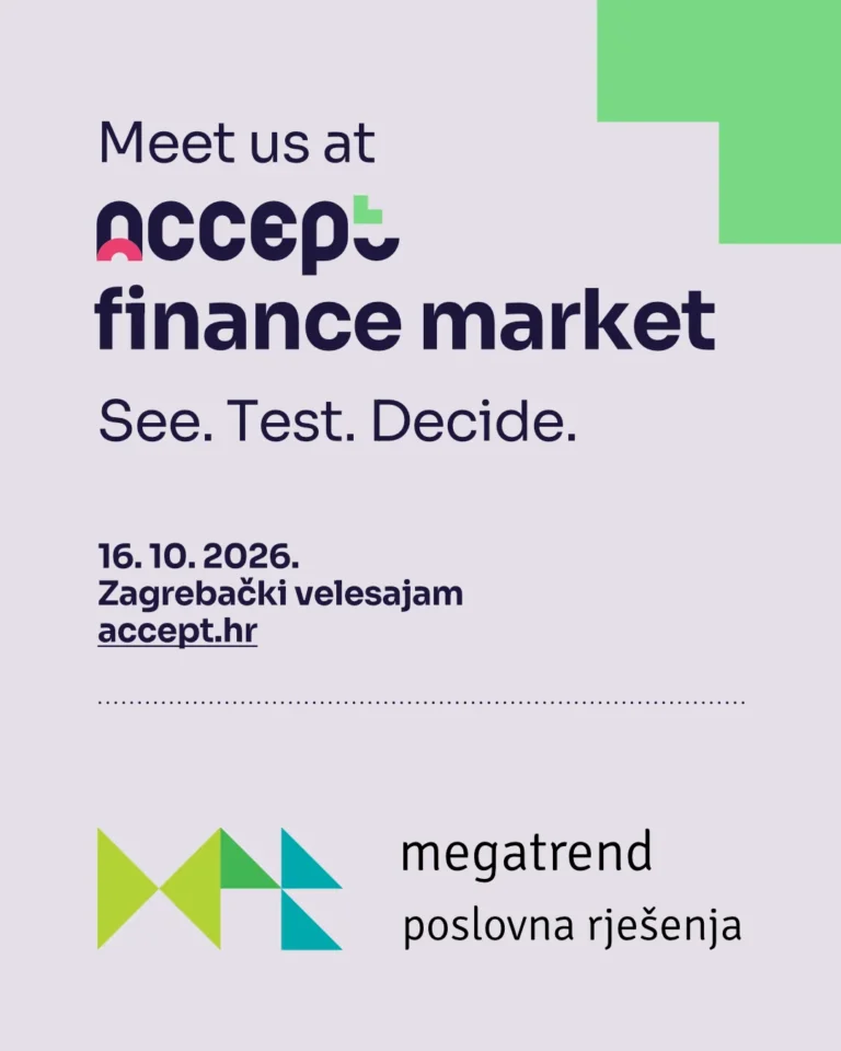 Accept Finance Market 2026 - posjetite Megatrend na sajmu 16.10.2026.